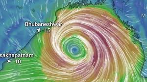 Tropical Cyclone Dana, 120 km/h wind speed possible.