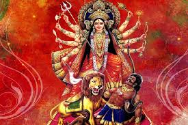 The Appearance of Goddess Durga and the Destruction of Mahisasur by Her.  Worship of the Primordial Power