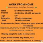 Work From Home - 📱 9064076114